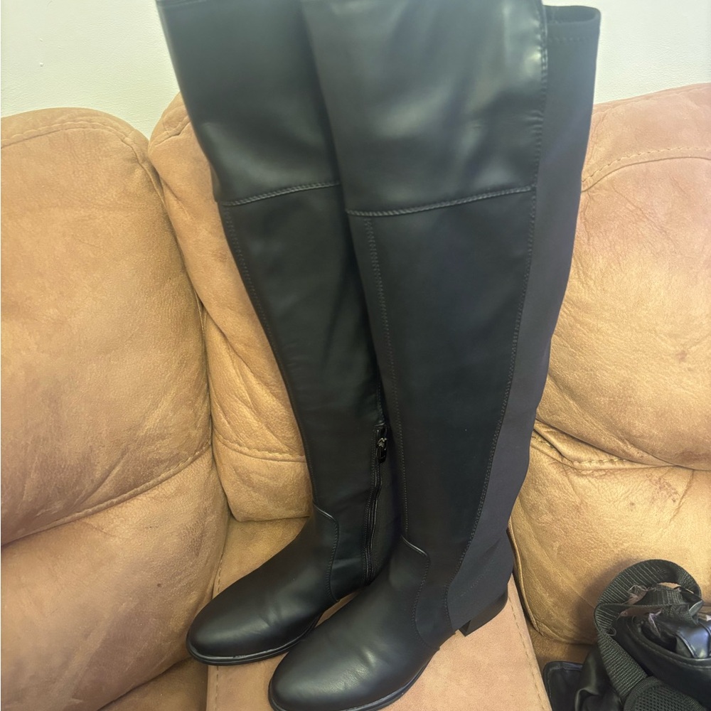 Marc Fisher Black Over the Knee Boots